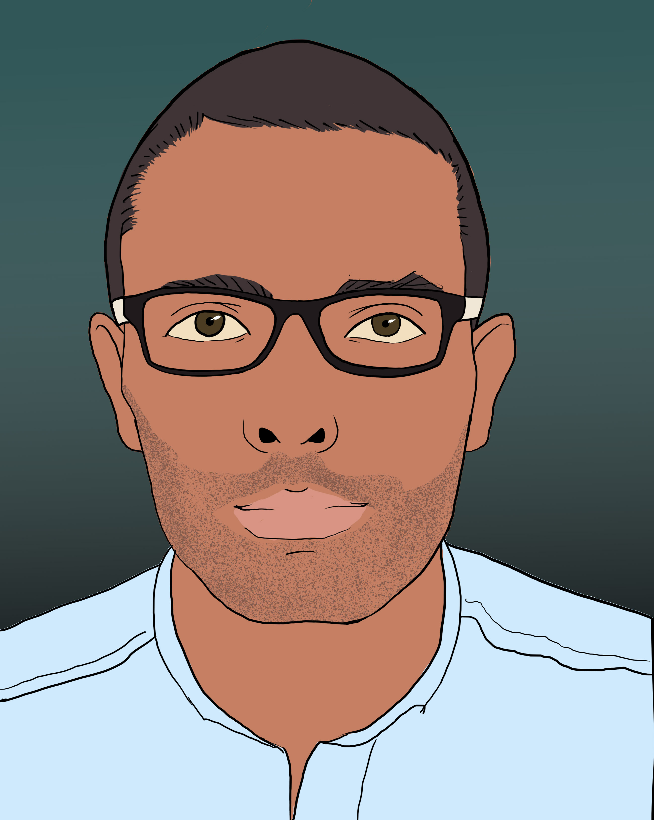 صورتي الشخصية كما أعدها فنان من موقع Simbi 