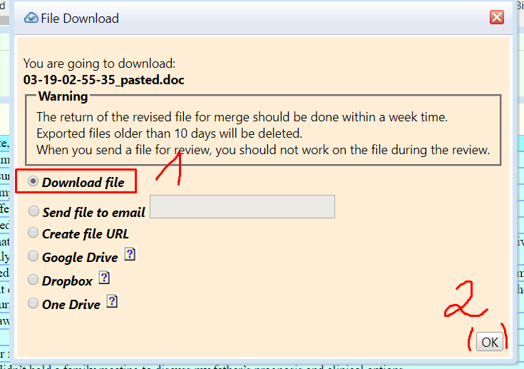 لما نضغط OK تظهر لنا هذه النافذة فنختار Download file ثم OK.