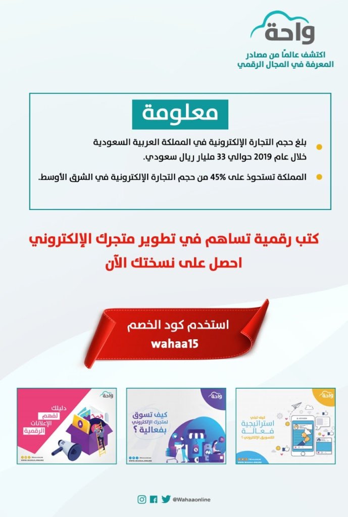 أرقام عن حجم التجارية الإلكترونية في المملكة العربية السعودية - ومقدار ما تستحوذ عليه المملكة من التجارة الإلكترونية في الشرق الأوسط 