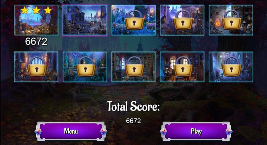 لقطة شاشة من لعبة قلعة القرون الوسطى للأرقام المخفية