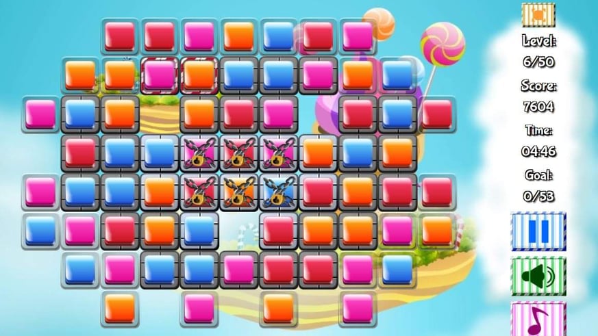 لقطة شاشة من لعبة منزل الحلوى – Candy House