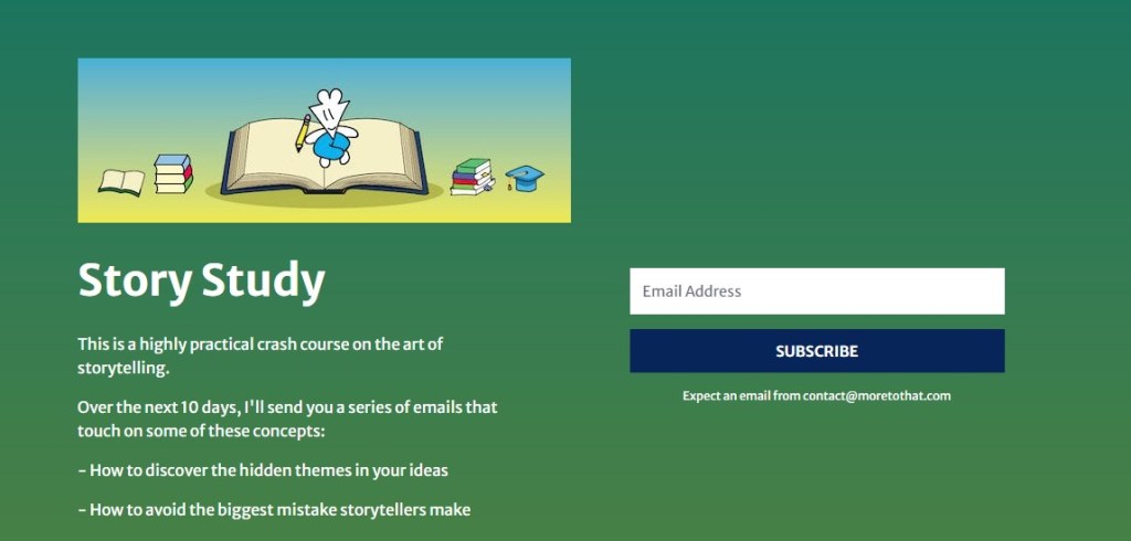 واجهة الدورة المصغّرة والنافعة: السرد القصصي. 