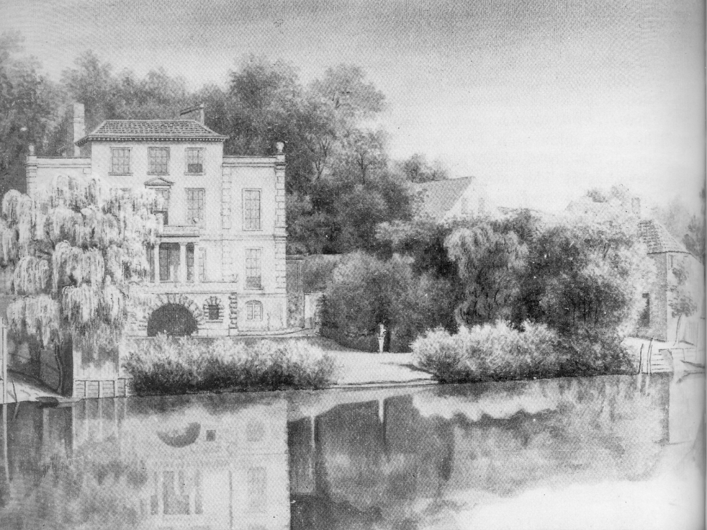 فيللا الشاعر بوب في تويكنهام (Twickenham)، على ضفاف نهر التايمز خارج لندن، والتي بناها بالمال الذي جناه من مشاريعه القائمة على الاشتراكات.