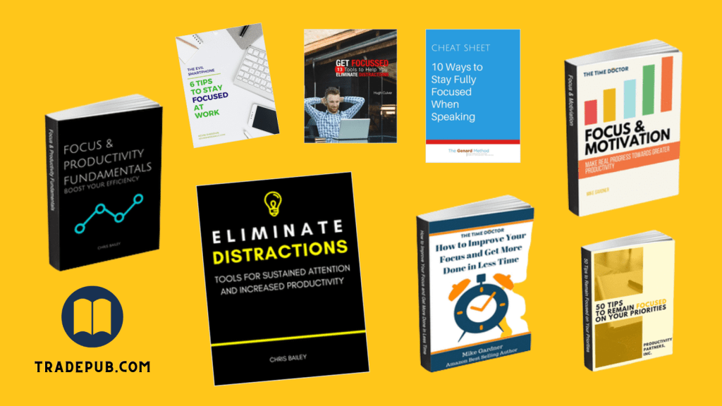 "كمشة" كتيبات وأدلة عن التركيز وإبعاد التشتت من موقع تَرْيد بَاب