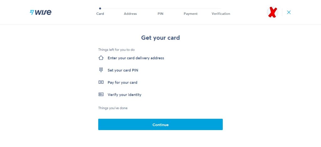 خطوات طلب البطاقة البنكية من وايز بدءًا من إدخال عنوانك الأوروبي حتى الشحن