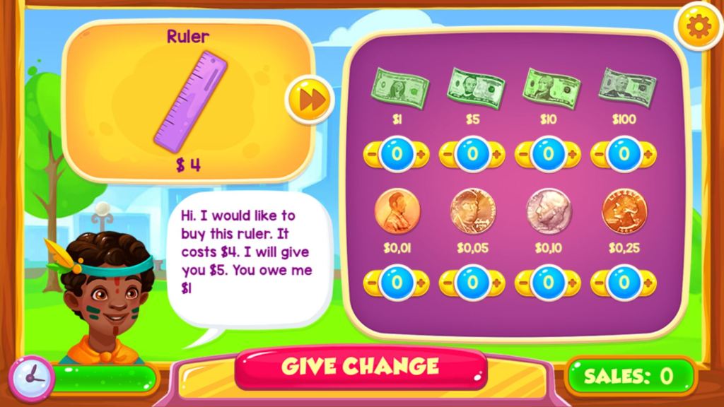 إرجاع المال المتبقي من خلال اختيار أنسب الأوراق النقدية 