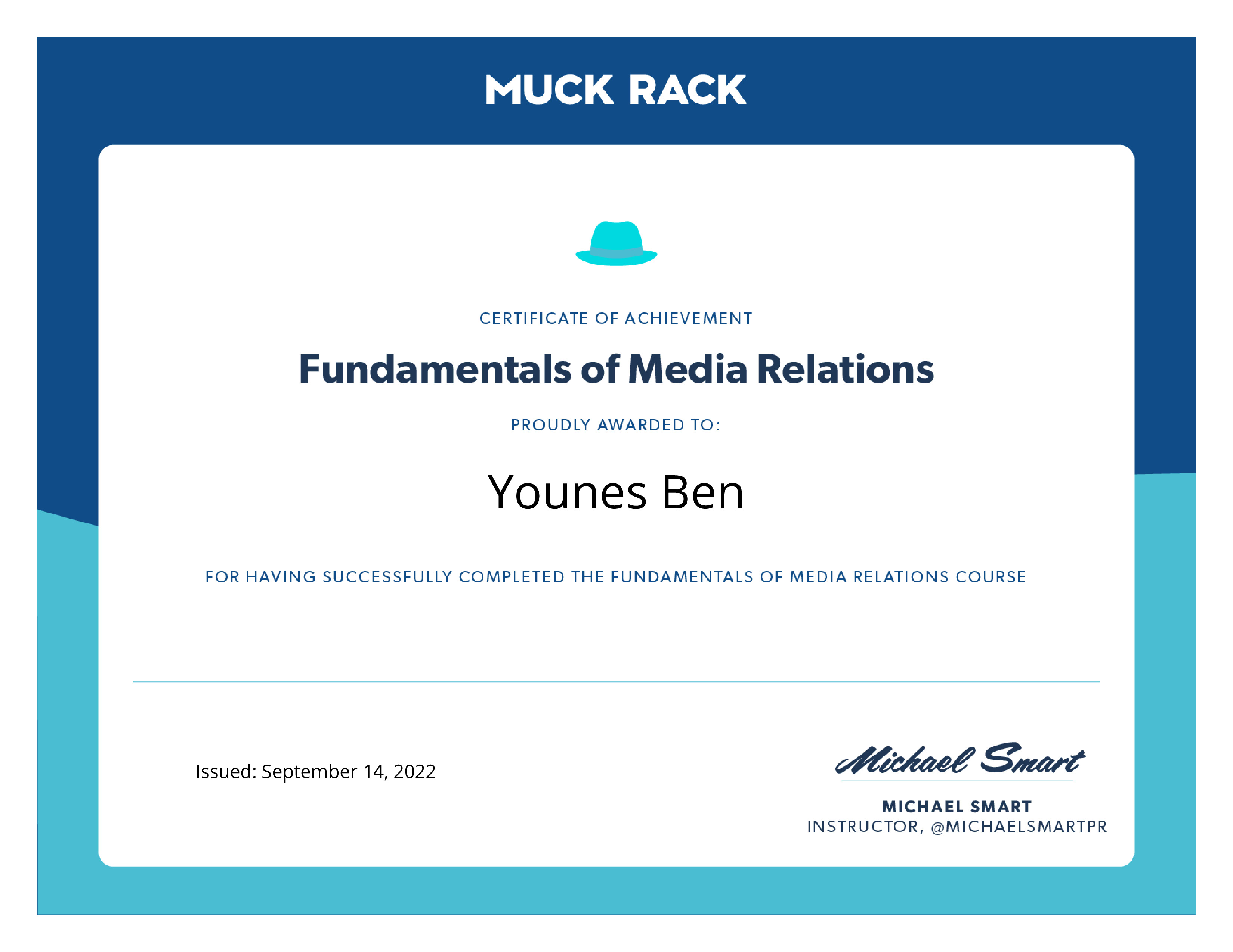 مساق أساسيات العلاقات العامة من Muck Rack Academy