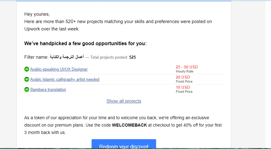 أعمال مدفوعة من مختلف منصات العمل الحر موافقة لما تجيده تأتي بها لك بيُسر منصة Vollna. 