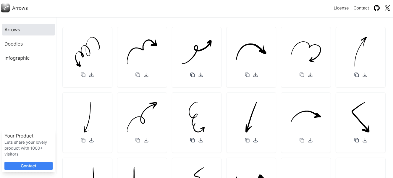 handyarrows.com مكتبة أسهم مرسومة باليد مجانية تدعم بها حسابك المجاني في Canva