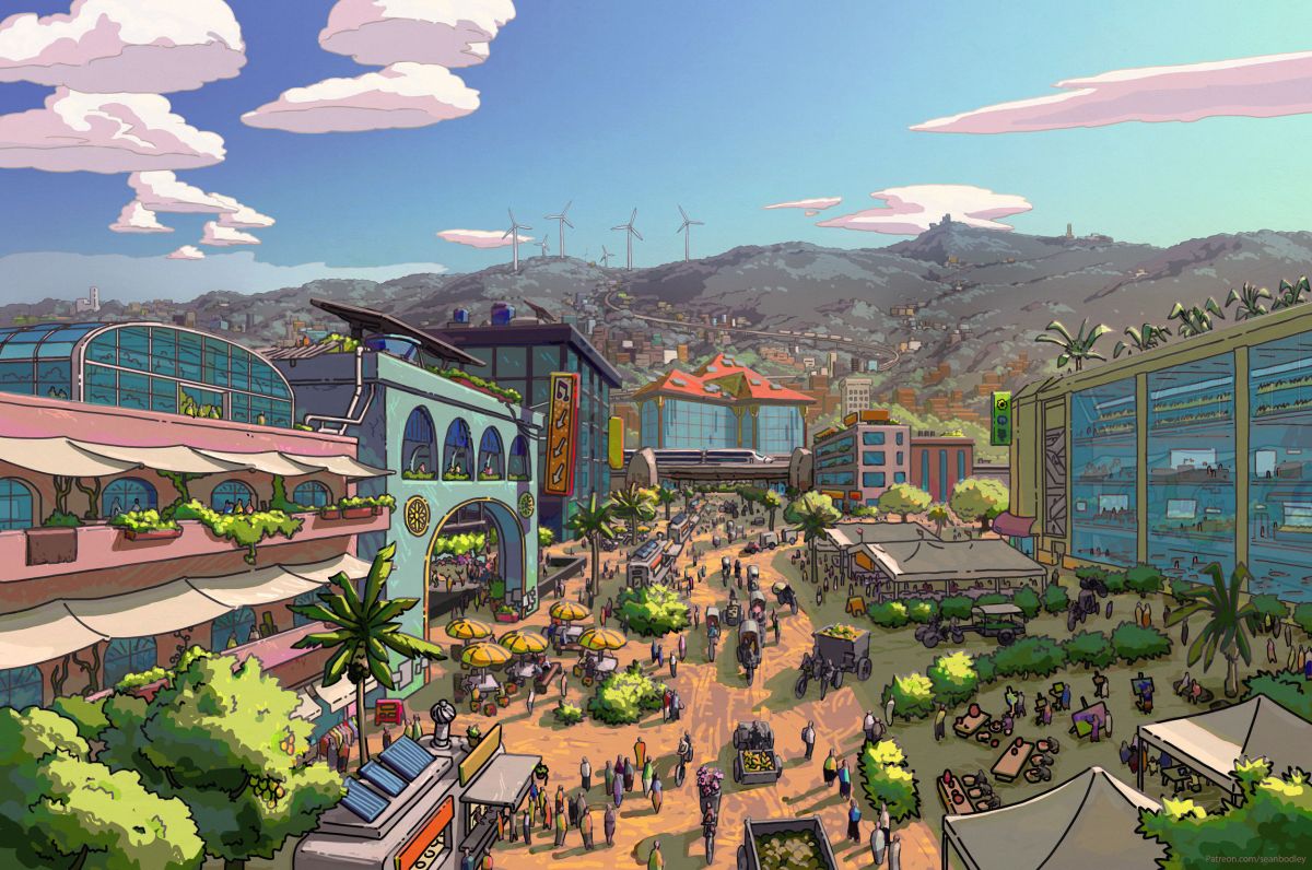 ما هي سولار بانك؟ (Solarpunk) هل هي فكرة؟ حركة مجتمعية؟ أو أدب خيال علمي؟ مع Paweł ‘alxd’ Ngei